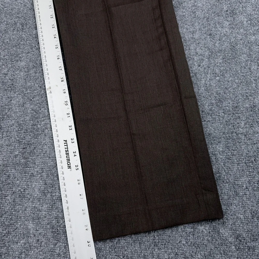 Vintage Banana Republic Dress Pants Men's 31x30 Brown 100% Wool Flat Front Prep